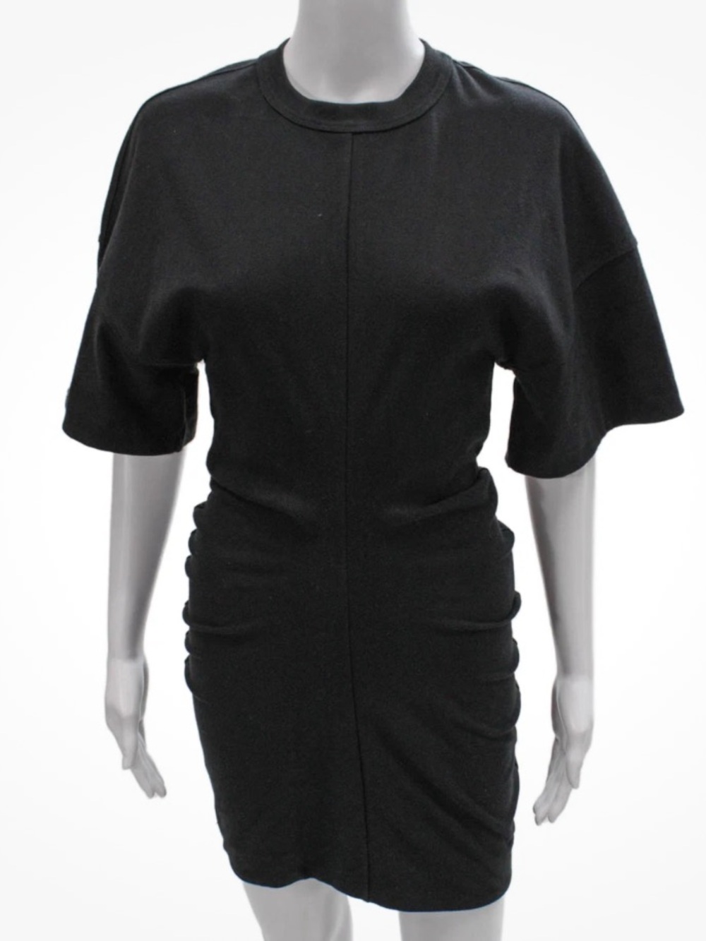 Alexander Wang Black Cotton Crewneck Mini Dress